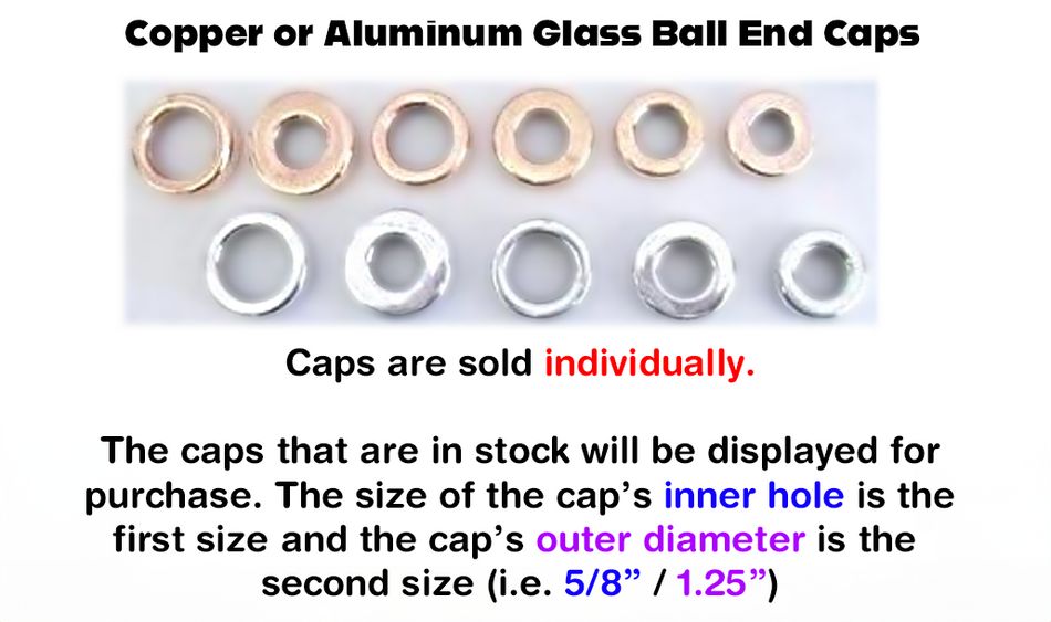 Lightning Rod Ball End Caps