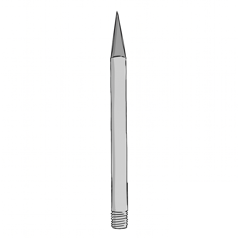 Pointed Aluminum Air Terminals